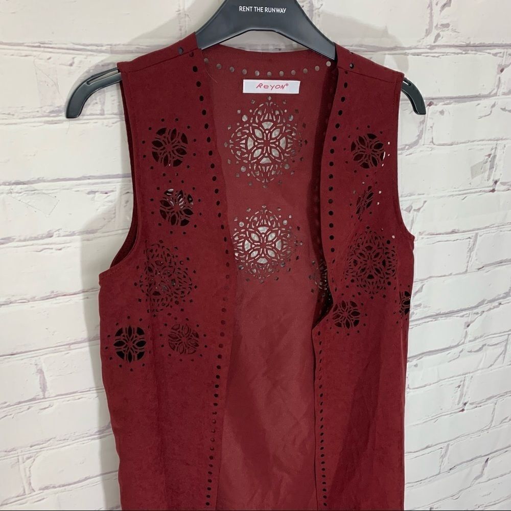 ‎Reyon small vest with fringe